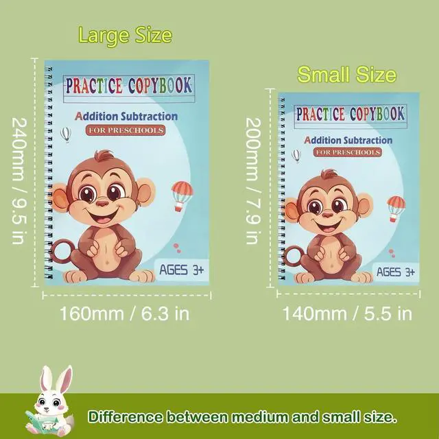 Alt view image 4 of 7 - Reusable Grooved Handwriting Workbooks,Magic Copybook,Magic Writing Practice Copy Books, to Help Children Improve Their Handwriting Ink Practice Age 3-8 Calligraphy for Kids(5-Book Gift Set)