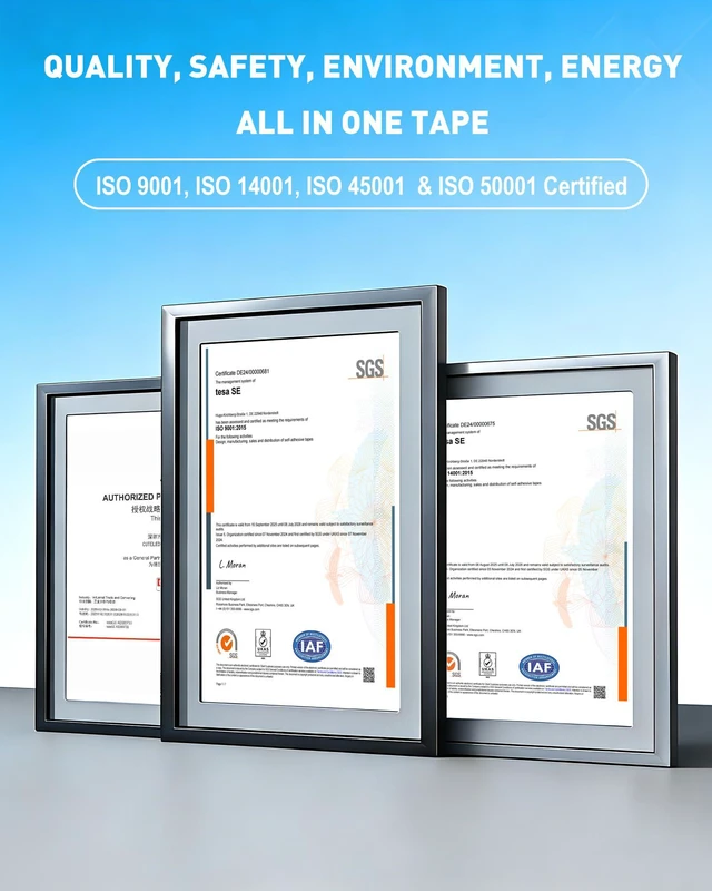 Alt view image 4 of 7 - 0.39IN x 36FT(2 Pack) Double Sided Tape Heavy Duty Tesa Waterproof & Weatherproof, LSE Tech Bonds to Plastic, Glass, Metal, Wood, For Home, Office, Car, Damage-Free Removal