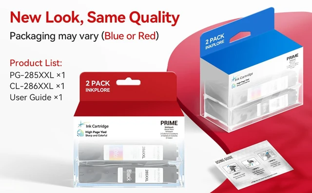 Alt view image 7 of 7 - 1500 Pages 285XXL 286XXL Ink Cartridge Replacement for Canon 285 286 285XL 286XL Compatible for Pixma TR7820, TS7722 TS7720 Inkjet Printer, Print, Scan, Copy