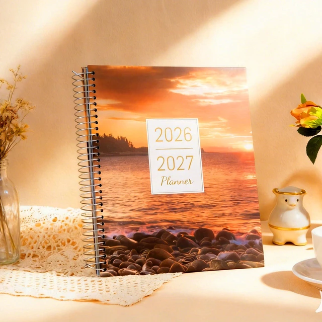 Alt view image 7 of 7 - Planner 2026-2027 Daily Calendar Weekly Monthly Hourly Planners 18 Month July 2026-Dec 2027, 26-27 Hardcover Large Yearly Agenda with Stickers Tabs for Women Work Mom, 8.5 x 11