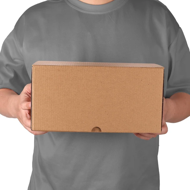 Alt view image 4 of 7 - 10x7x5 inch Cardboard Shipping Box, Set of 6 Packaging Boxes, Brown Single Corrugated, DIY Cardboard, Easy Fold, Shape Well, Self locking, Shoe, Hat Shipping, Gift Wrap, Small Business