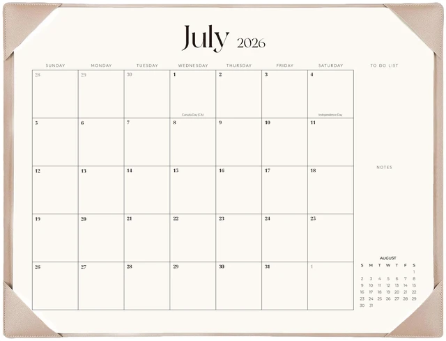 Main image of Desk Calendar 2026-2027 with Desk Mat 22" x 17" Large Desk Pad Calendar Runs from July 2026 to December 2027, Office Supplies Desktop Monthly Calendar for Home & Office