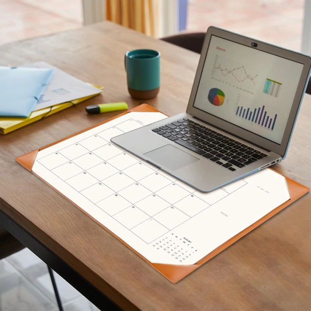 Alt view image 3 of 6 - Desk Calendar 2026-2027 with Desk Mat 22" x 17" Large Desk Pad Calendar Runs from July 2026 to December 2027, Office Supplies Desktop Monthly Calendar for Home & Office