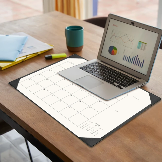 Alt view image 3 of 6 - Desk Calendar 2026-2027 with Desk Mat 22" x 17" Large Desk Pad Calendar Runs from July 2026 to December 2027, Office Supplies Desktop Monthly Calendar for Home & Office