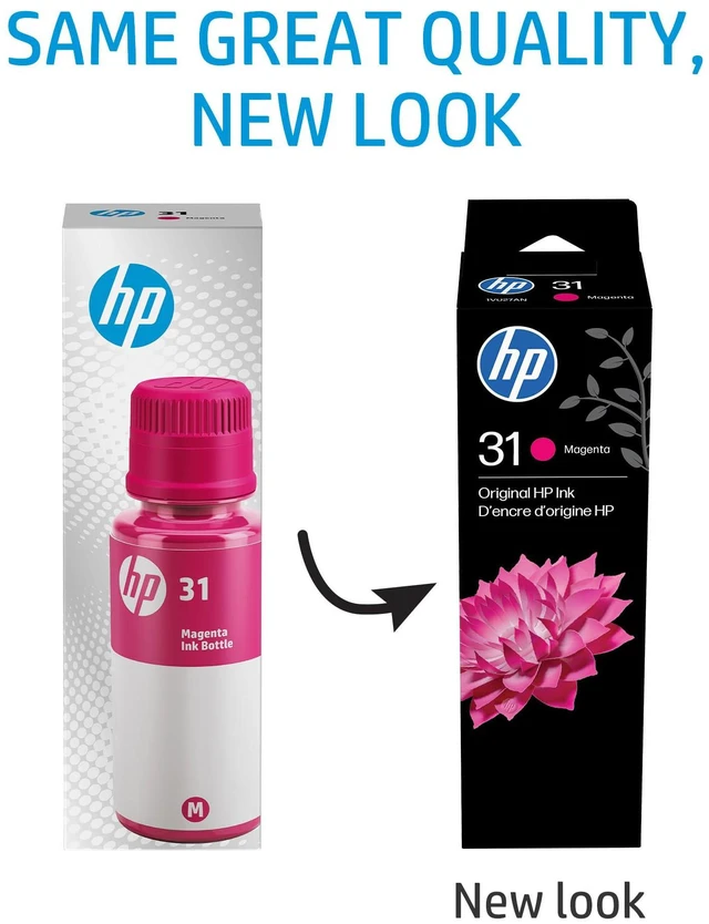 Alt view image 4 of 7 - 31 | Ink Bottle | Magenta | Up to 8,000 Pages per Bottle | Works Smart Tank Plus 651 Smart Tank Plus 551 | 1VU27AN | Packaging May Vary