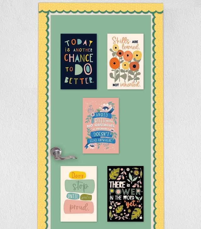 Alt view image 5 of 7 - Motivational Poster Set, Inspirational Classroom Wall Decor 12-Pack 8.5" x 11" Positive Affirmation Prints for Middle & High School Classrooms, Counselor Offices & Study Space Decor