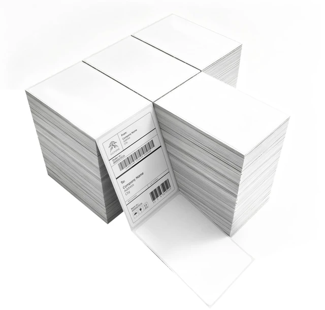 Main image of 4x6 Thermal Shipping Labels Fanfold 4000 Labels BPA-free, Print Clear and Sharp, Strong Adhesive