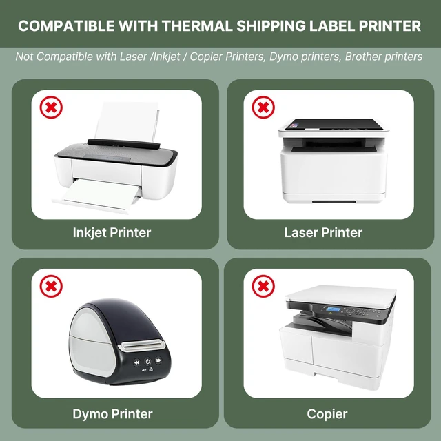 Alt view image 6 of 7 - 4x6 Thermal Shipping Labels Fanfold 4000 Labels BPA-free, Print Clear and Sharp, Strong Adhesive