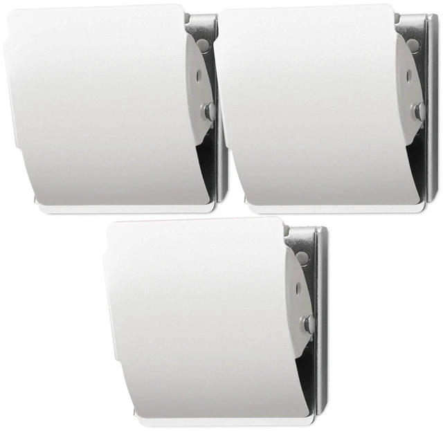 Alt view image 7 of 7 - Extra Strong Magnetic Clips, Large White, 3-Pack