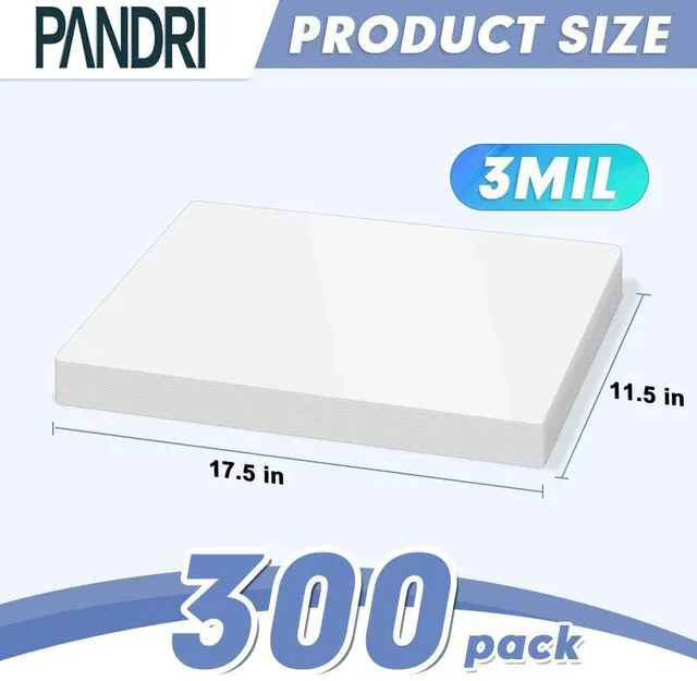 Alt view image 2 of 7 - 300 Pack Clear Thermal Laminating Sheets, 11.5 x 17.5-Inch, 3 Mil Plastic Laminator Sheet, Fits 11 x 17 inch Paper Size, Clear, Round Corner, Thermal Laminator Compatible