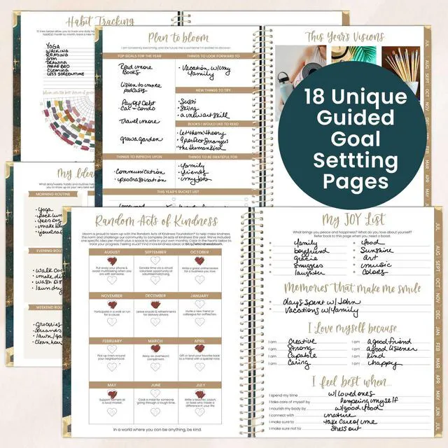 Alt view image 4 of 7 - HARDCOVER Planner 2026-2027 (8.5" x 11") Academic Year (July 2026 - July 2027) - 13 Months Task Goal Planner for Women - Monthly & Weekly Agenda Book - Celestial Skies