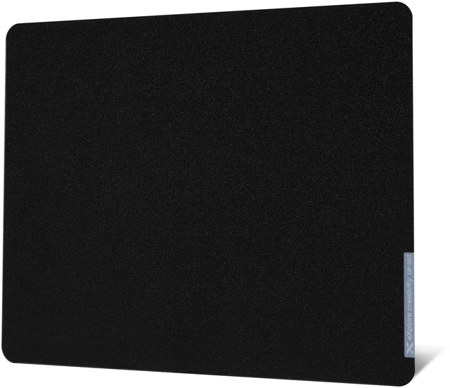 Main image of XVX Glass Mousepad Gaming, Black Hard Mouse Pads for Esports, Large Mouse Mat 16.2" x 12.2", Tempered Glass Mouse Pad Smooth Micro-Etched Surface with Improved Precision and Speed