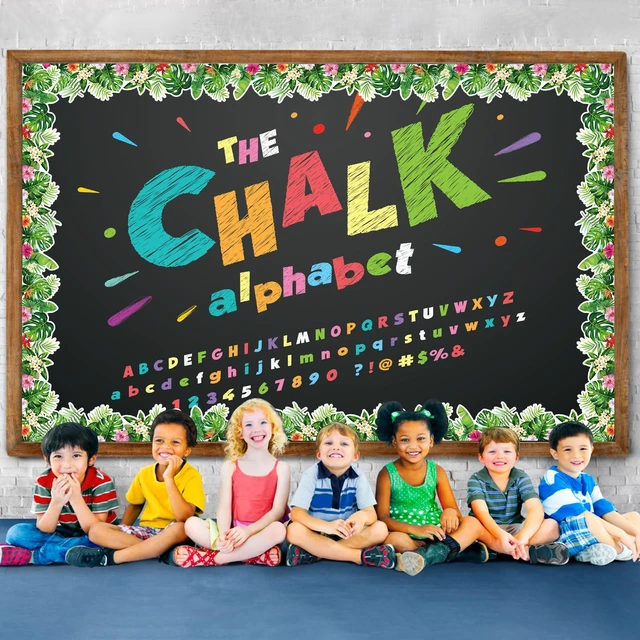 Alt view image 3 of 7 - 72 Ft Tropical Bulletin Board Border, Boho Die-Cut Greenery Border Trim Wall Decor Trim Border for Photo Walls, Classroom Boards and Chalkboards, Adds a Tropical Touch to Back-to-School Classrooms