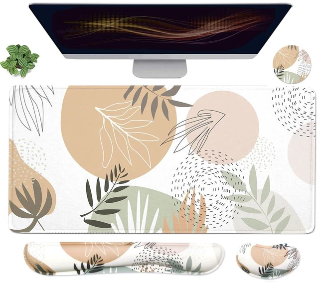 Main image of Large Mouse Pad Set,Extended Gaming Mouse Pad + Keyboard Wrist Rest Support - Minimalist