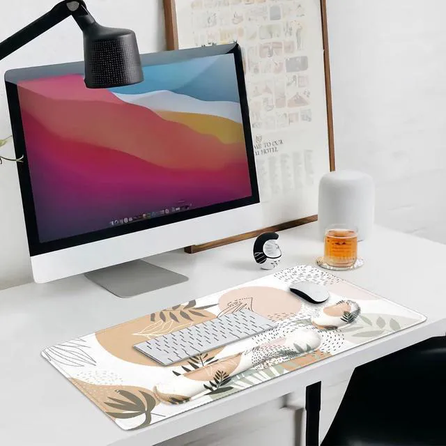 Alt view image 7 of 7 - Large Mouse Pad Set,Extended Gaming Mouse Pad + Keyboard Wrist Rest Support - Minimalist