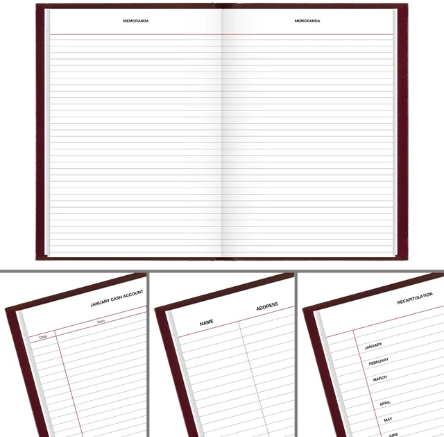 Alt view image 6 of 7 - 2027 Daily Planner, Standard Diary, 5.75" x 8.25" Reminder Journal, Hardcover, Red (SD3891327)
