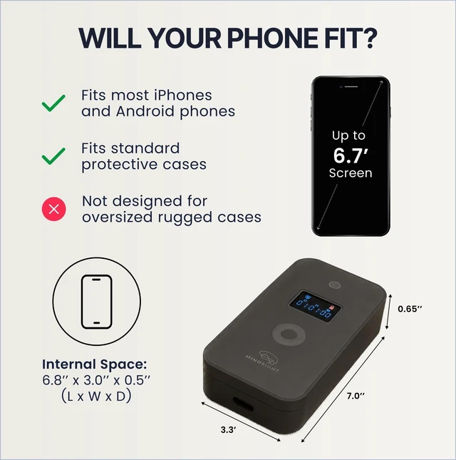 Alt view image 3 of 6 - Personal Timed Lock Box | Beat Everyday Temptations & Screen Time | 3 Commitment Modes | Fits 1 Phone with Standard Case | Charges While Locked | Out of Sight, Out of Mind