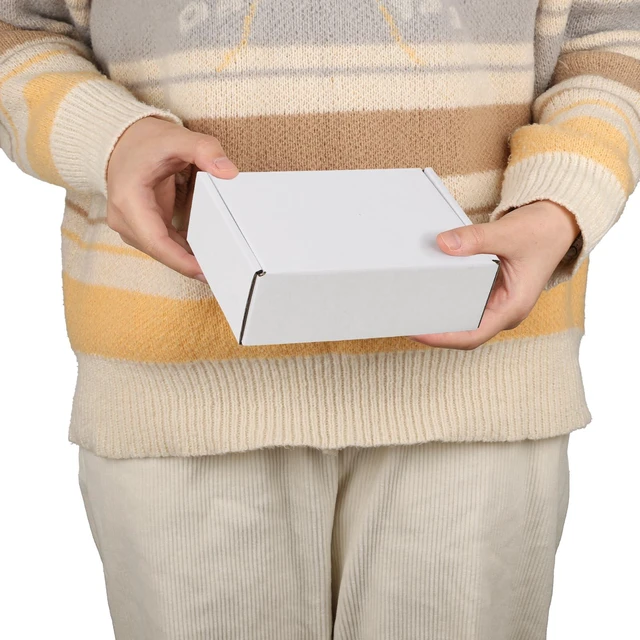 Alt view image 4 of 7 - 20 Pack 6x4x2 inch Small Shipping Boxes, White Mailing Boxes Tuck Top, Quick Fold, Easy Assemble, Shape Well, Single Corrugated, DIY Cardboard, Card Shipping, Small Business Packaging