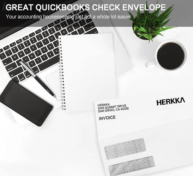 Alt view image 7 of 7 - #9 Double Window Security Envelopes, No.9 Double Window Business Envelopes Designed for Invoices and Business Statements - Number 9 Size 3 7/8 Inch X 8 7/8 Inch - 24 LB - 500 Pack