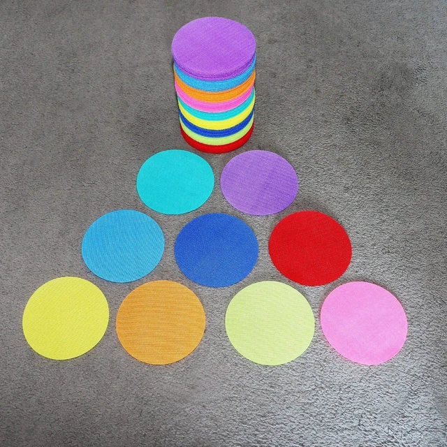 Alt view image 5 of 7 - Carpet Floor Spots Markers, Circles Dots for Teachers and Kids, 4 Inch 72 Pack, Flexible Classroom Rug Mats for Preschool Kindergarten Organization