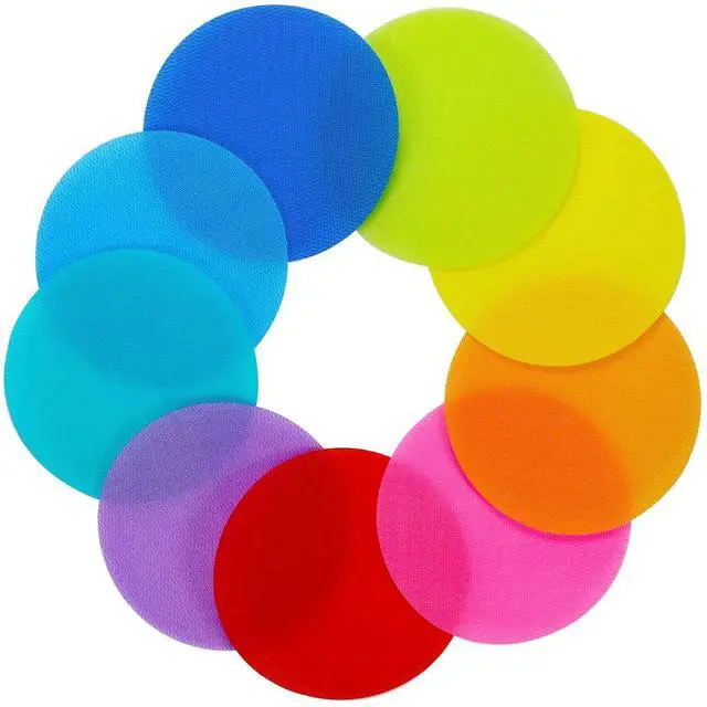 Alt view image 7 of 7 - Carpet Floor Spots Markers, Circles Dots for Teachers and Kids, 4 Inch 72 Pack, Flexible Classroom Rug Mats for Preschool Kindergarten Organization