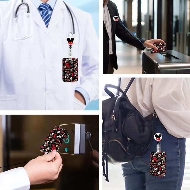 Alt view image 6 of 6 - Anime Id Badge Holder with Lanyard,Retractable Badge Holders Reels,Colorful Breakaway Lanyards for ID Badges,Cute Fashion Key Chain Keychains,Badge Clips for School Office Women Teen Kid 2