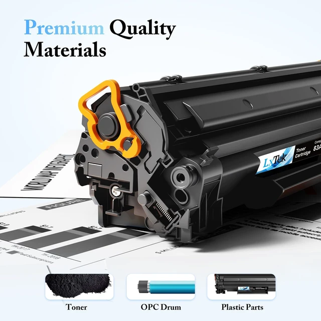 Alt view image 4 of 7 - 83a Toner Cartridge Black Replacement for HP 83A CF283A with M125nw for HP 83A CF283A Compatible with LaserJet Pro MFP M125nw M201dw M225dw M201n M125a M127fn M127fw, 2 Black