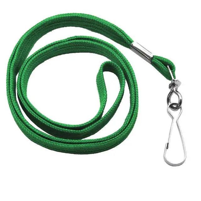 Alt view image 4 of 6 - Lanyard 100 Pack Bulk Badge Lanyards for ID Badges Neck Cruise Name Tag ID Holder (Green, 100 Pack)