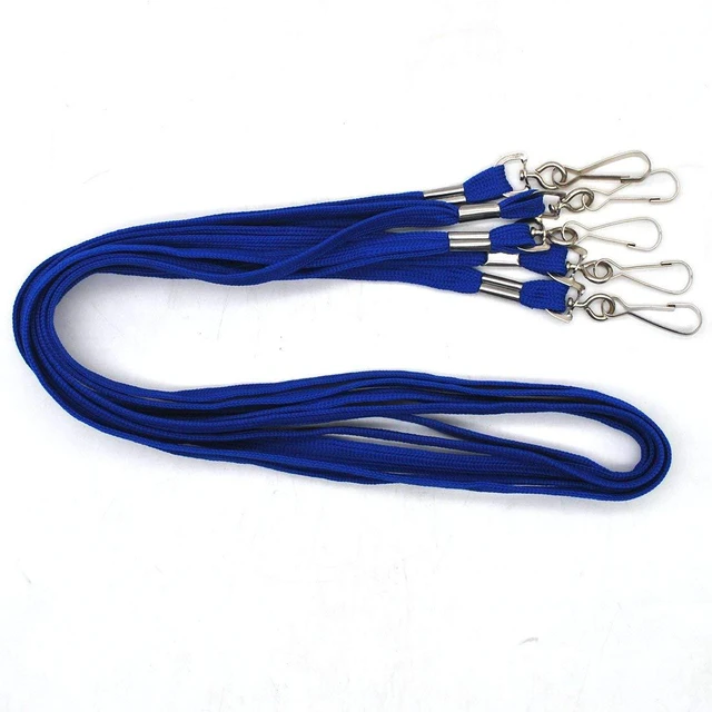 Alt view image 3 of 7 - Lanyard 100 Pack Bulk Badge Lanyards for ID Badges Neck Cruise Name Tag ID Holder