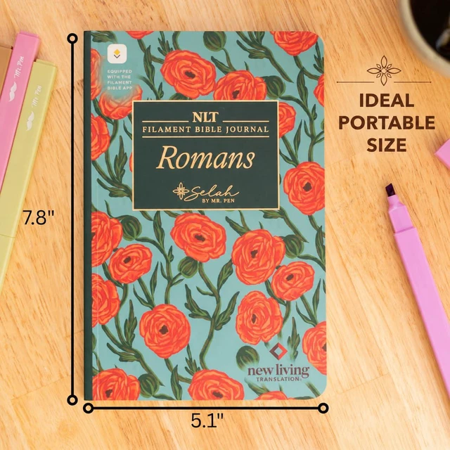 Alt view image 3 of 7 - Selah New Testament Journal Set, 19 Books, NLT Translation Gift for Women, Bible Journaling, Softcover with Notes Space, Filament App Compatible: 0840498310034: Amazon.com