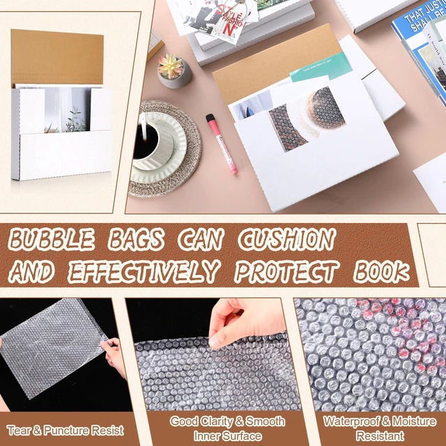 Alt view image 6 of 7 - 30 Pack Comic Book Mailers,White,7.8 X 11 X 1.2 Inch with 30 Bubble Bags, Easy Fold Shipping Boxes, Height Adjustable, for Mailing Comic Book Photos Collectibles