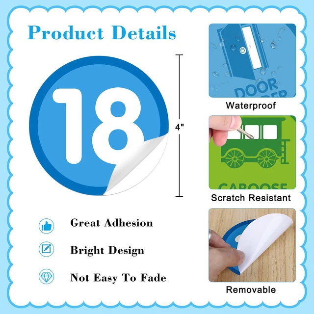 Alt view image 6 of 7 - Boho Line Up Spots for Classroom Floor - 48Pcs Floor Numbers for Classroom Lining Up Waterproof Number Stickers Markers for Preschool Kindergarten Elementary Back to School Teacher Must Haves