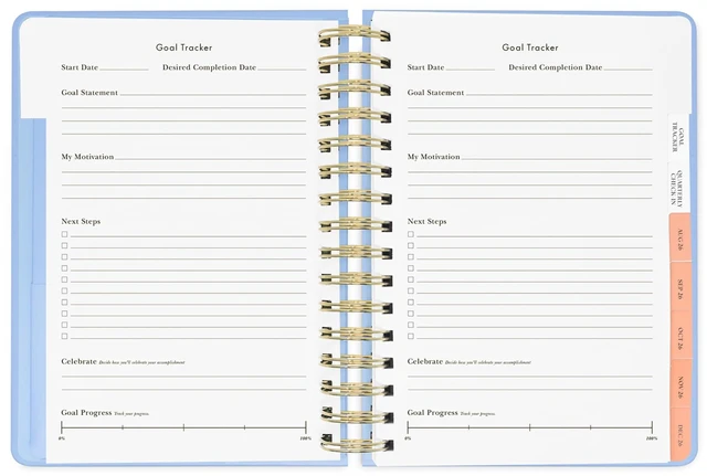 Alt view image 2 of 7 - 17-Month Large 2026-2027 Planner, Plans I May Cancel 8.5" x 7.25" Hardcover Agenda with Monthly & Weekly Layouts, Goal Tracker, Vacation Pages, Stickers, Tabs & Elastic Closure