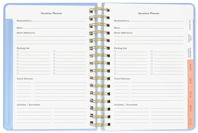 Alt view image 7 of 7 - 17-Month Large 2026-2027 Planner, Plans I May Cancel 8.5" x 7.25" Hardcover Agenda with Monthly & Weekly Layouts, Goal Tracker, Vacation Pages, Stickers, Tabs & Elastic Closure