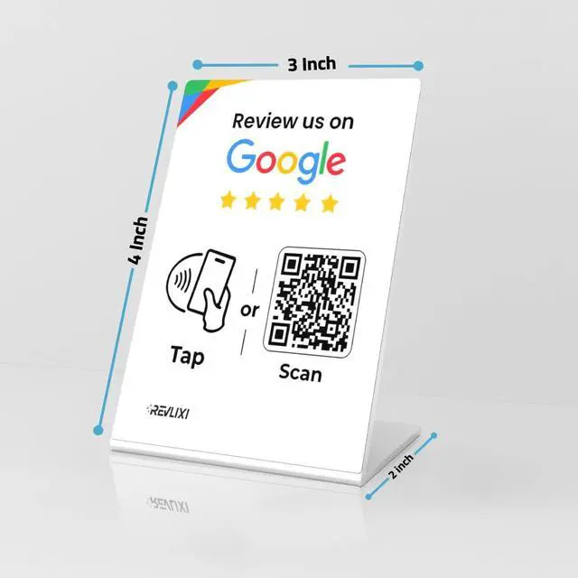 Alt view image 5 of 7 - Google Review Stand (3 PCS)- Boost Reviews w/Reusable Google Review Tap Card Stand & QR Code Stand -No App, No Subscription- Android & iPhone Compatible -Boost Google Reviews for Online Growth