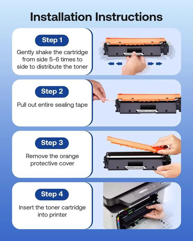 Alt view image 4 of 6 - Compatible Toner Cartridge Replacement for HP 94A CF294A with LaserJet M148, M118, M149 LaserJet Pro MFP M118dw M148dw M148fdw M149fdw(Black, 2 Pack)