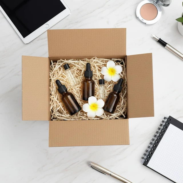 Alt view image 4 of 6 - Small Shipping Boxes 8x6x6 Set of 6 White Corrugated Cardboard, Box for Packaging Small Business Mailing Moving Gifts Wrap, Easy Assemble