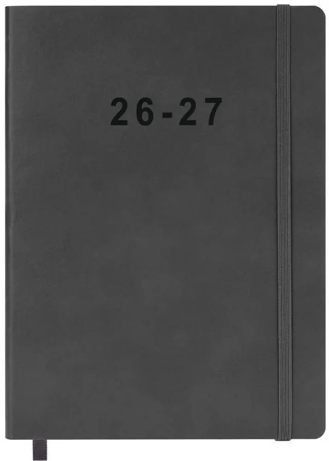 Main image of 26-27 Academic Planner - Weekly and Monthly Planner, Jul 2026 - Jun 2027, Vegan Leather Cover, Elastic Closure, 7x9.25, Grey