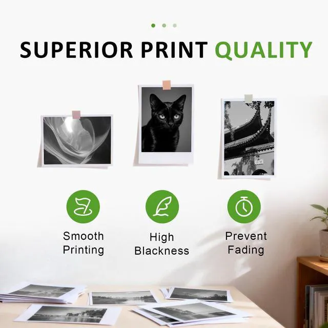 Alt view image 4 of 7 - 67XL Black Ink Cartridge Replacement for HP Ink 67 HP67 XL HP67XL BK Compatible for Compatible for HP Deskjet 2700 2700e 2755e 2855e 2800e 2852e 2827e 4100e 4155e 4227e 4255e Envy 6055e 6455e Series