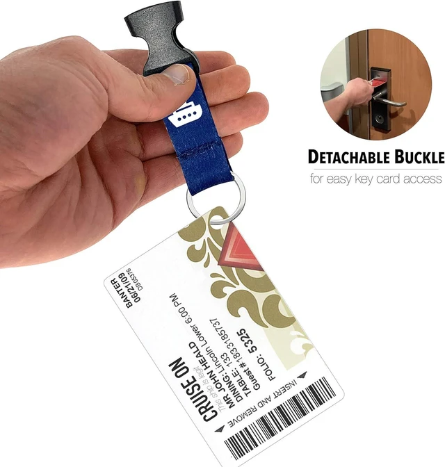Alt view image 3 of 7 - Lanyard for Ship Cards 2-Pack Retractable Badge & Waterproof Key Card Holder for Ship Cards Essentials 2026-2027, Perfect for Travel & Vacation (Blue Ship)