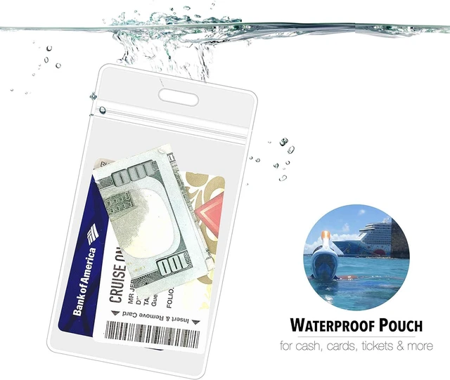 Alt view image 7 of 7 - Lanyard for Ship Cards 2-Pack Retractable Badge & Waterproof Key Card Holder for Ship Cards Essentials 2026-2027, Perfect for Travel & Vacation (Blue Ship)