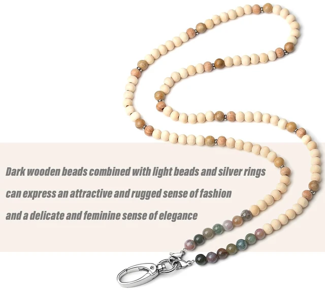 Alt view image 3 of 6 - Lanyards for Id Badges Lanyards for Cruise Ship Cards Teacher Lanyard Women Cute With Id Holder Keychain Lanyard Beaded Keychain Lanyard Personalized Lanyard String