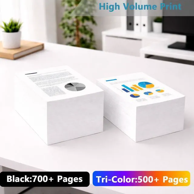 Alt view image 3 of 7 - 61XL Ink Cartridge for HP 61 XL Black Combo (2 Packs) Replacement for HP61 HP61XL for 5530 4500 2620 4630 2540 4502 3050 1510 4632 4501 2542 2514 3510 4635 3050a 5535 4610 Printers with V10.1.2 Chips