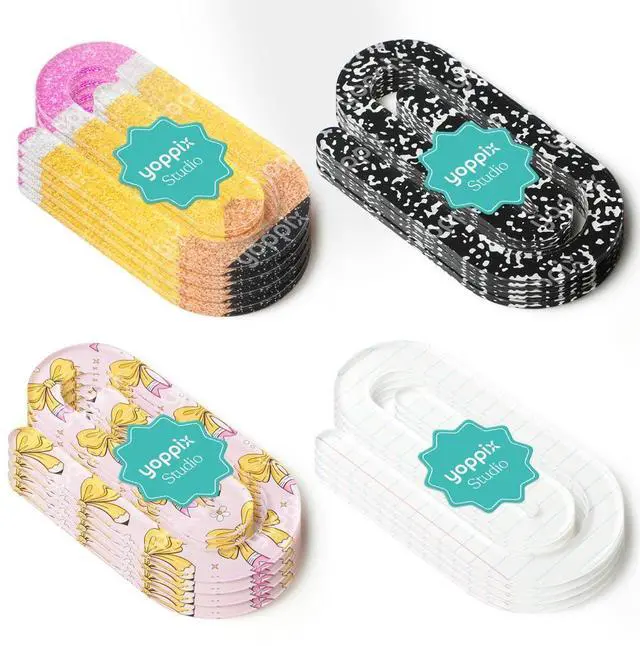 Main image of 12 Pcs Jumbo Teacher Acrylic Paper Clips Teacher Appreciation Cute Penci Paperclip Design for Office Classroom Bookmark Gift Book Lovers, Back to School Supplies