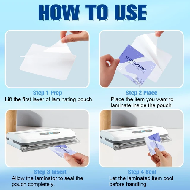 Alt view image 4 of 7 - 200 Pack 5mil 3x4" Thermal Laminating Pouches Badge Laminate Pouches Clear Laminated Luggage Tags Printable Laminator Pouches for Business Permits Cards (200, 2.94"x4.13"-5mil-with Holes)