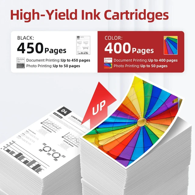 Alt view image 3 of 6 - PG-275XL CL-276XL Compatible for Canon 275 and 276 Ink Cartridges for Canon Ink 275 and 276 PG-275 CL-276 fit for Canon PIXMA TS3722 TR4720 TS3500 TS3522 TR4700 TR4722 TS3720 Printer