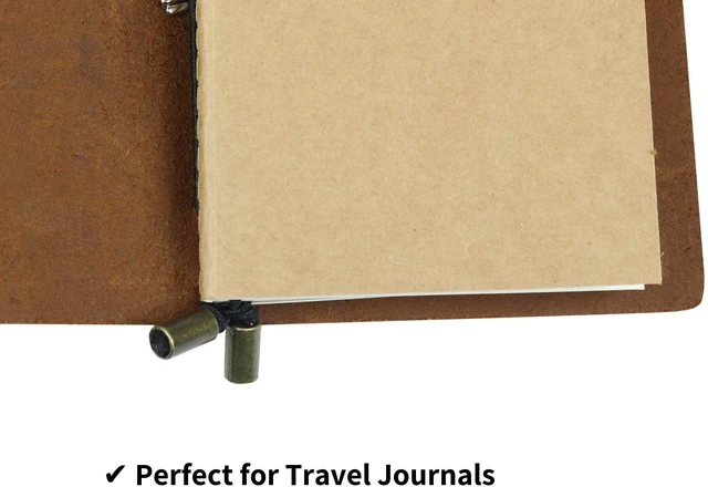Alt view image 4 of 7 - Dotted Grid Travelers Notebook Insert/Large Journal Refill | 7" x 10.7" (18 x 27cm) | 3 Booklets, 180 Blank Pages | Travelers Notebook Refills for Journals, Diaries, Planners