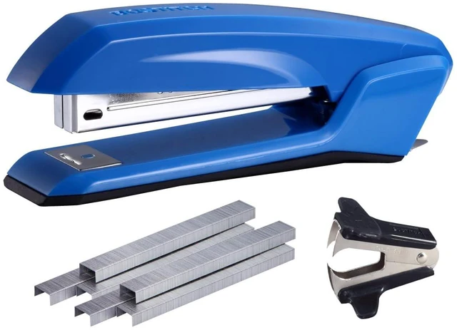 Main image of Office Ascend 3 in 1 Stapler Value Pack, 20 Sheet Capacity, Includes 5000 Staples, Integrated Remover & and Extra Staple Remover, Staple Storage Compartment, Assorted Colors (Colors May Vary)