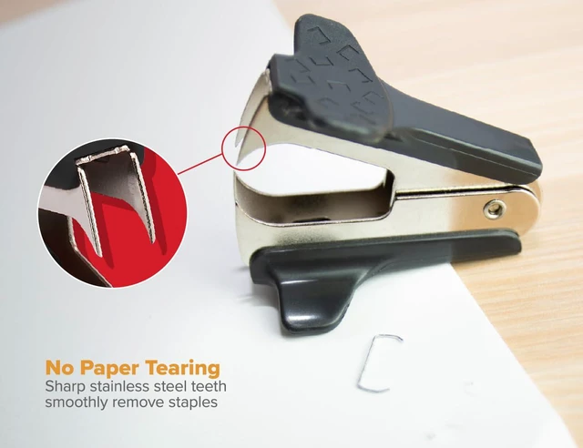 Alt view image 5 of 6 - Office Ascend 3 in 1 Stapler Value Pack, 20 Sheet Capacity, Includes 5000 Staples, Integrated Remover & and Extra Staple Remover, Staple Storage Compartment, Assorted Colors (Colors May Vary)