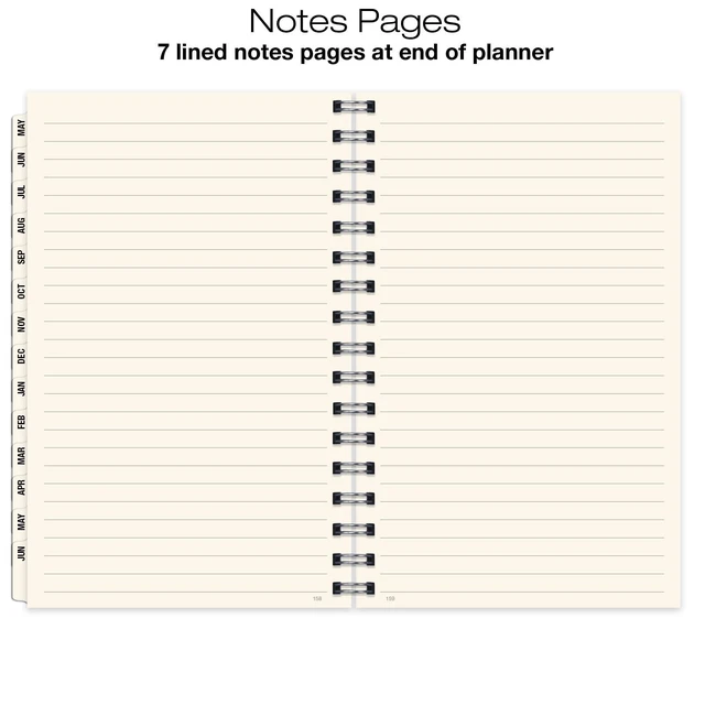 Alt view image 5 of 7 - ESSENTIAL 2026-2027 Monthly & Weekly Planner with Tabs, 5"x8": 14 Months (May 2026 - June 2027), Professional, Simple, Easy-to-Use Design and Frosted Poly Cover for Extra Protection (Frosted)